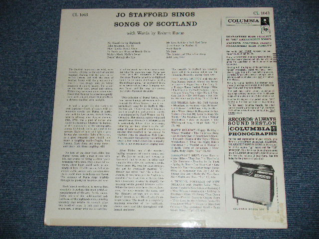 画像: JO STAFFORD - SONGS OF SCOTLAND  ( Ex+++/Ex+++) / 1957 US AMERICA ORIGINAL "6 EYE'S LABEL" MONO Used LP 