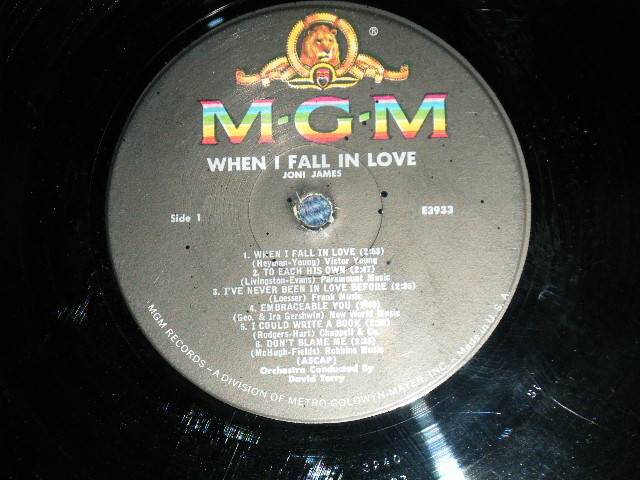画像: JONI JAMES -  WHEN I FALL IN LOVE... ( Ex-/Ex++ ) / 1960 US AMERICA ORIGINAL MONO Used LP