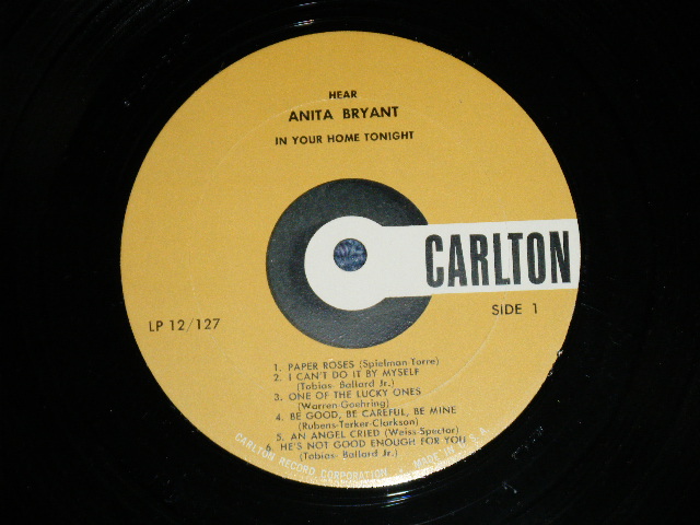 画像: ANITA BRYANT - HEAR ANITA BRYANT IN YOUR HOME TONIGHT (VG+++/Ex+++)  / 1960 US ORIGINAL MONO Used LP 