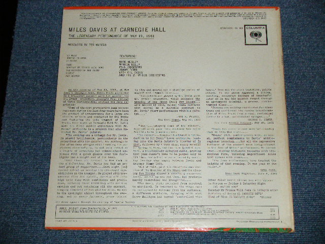画像: MILES DAVIS - AT CARNEGIE HALL (Ex++/Ex+++ Looks:Ex+) / 1962 2nd Press "360 Sound STEREO in Black on Label" Used LP 