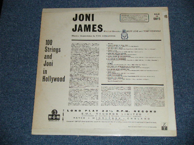 画像: JONI JAMES -  100 STRINGS AND JONI IN HOLLYWOOD ( Ex+/Ex+) / 1950's UK ENGLAND  ORIGINAL  STEREO "YELLOW Label"  Used  LP