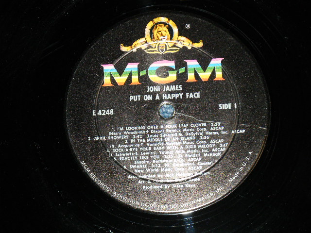 画像: JONI JAMES -  PUT ONA HAPPY FACE. ( Ex+++/Ex+++ ) / 1964 US AMERICA ORIGINAL MONO Used LP