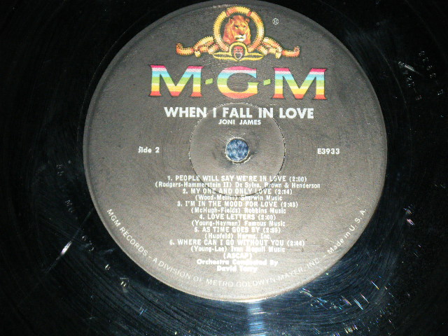 画像: JONI JAMES -  WHEN I FALL IN LOVE... ( Ex-/Ex++ ) / 1960 US AMERICA ORIGINAL MONO Used LP