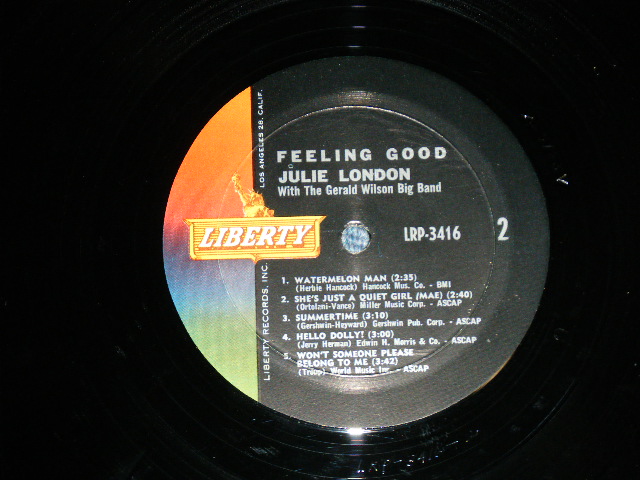 画像: JULIE LONDON -  FEELING GOOD ( Ex++/Ex+++ )  / 1965 US AMERICA ORIGINAL MONO Used LP 