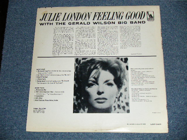 画像: JULIE LONDON -  FEELING GOOD ( Ex+/Ex)  / 1965 US AMERICA ORIGINAL MONO Used LP 