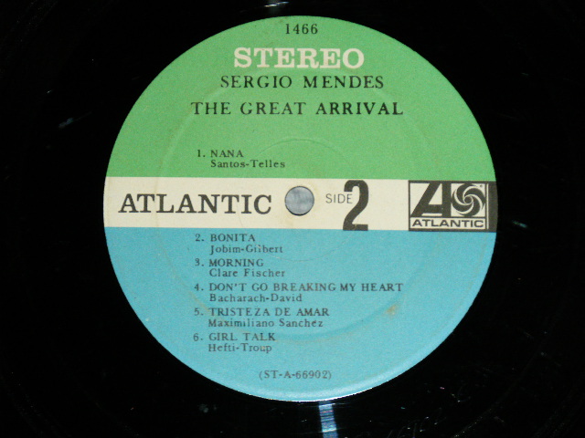 画像: SERGIO MENDES - THE GREAT ARRIVAL ( GREEN & BLUE Label : Matrix # A)ST-A-56901-B/B)ST-A-56902-C : Ex+/Ex Looks:VG++ )   / 1966 US AMERICA ORIGINAL STEREO Used LP 