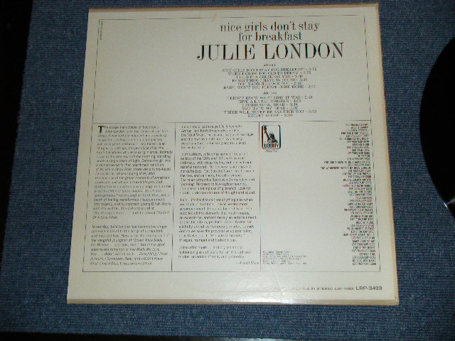 画像: JULIE LONDON - NICE GIRL DON'T STAY FOR BREAKFAST  ( MINT/MINT )   )  / 1967 US AMERICA ORIGINAL "1st Press Label" MONO Used LP 