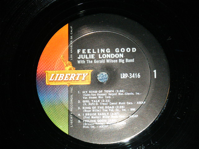 画像: JULIE LONDON -  FEELING GOOD ( Ex+/Ex)  / 1965 US AMERICA ORIGINAL MONO Used LP 