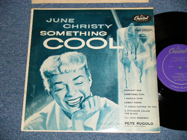 画像1: JUNE CHRISTY - SOMETHING COOL ( 10" inch : PURPLE Label :  Ex+/Ex++)/ 1954 US AMERICA ORIGINAL "1st Press 'CLOSED EYES' Cvr" MONO Used 10" LP 