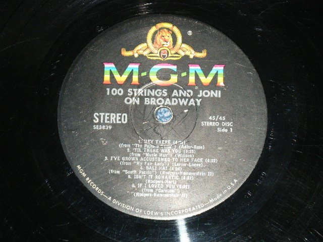 画像: JONI JAMES -  100 STRINGS & JONI ( Ex++/Ex+ Looks:Ex) / 1960 US AMERICA ORIGINAL "BLACK Label"  STEREO Used LP
