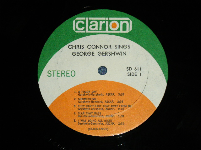 画像: CHRIS CONNOR - SINGS GEORGE GERSHWIN  ( Ex+/Ex++)/ 1966 US AMERICA ORIGINAL STEREO  Used LP 