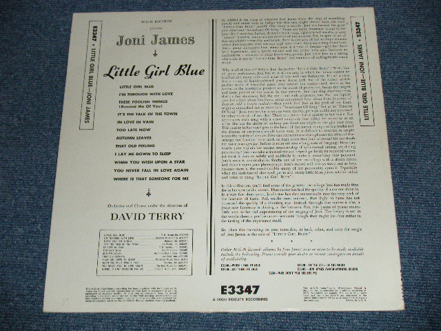 画像: JONI JAMES -  LITTLE GIRL BLUES  ( Ex++/Ex+++ Looks:Ex++) / 1958 US ORIGINAL "YELLOW LABEL" MONO Used LP