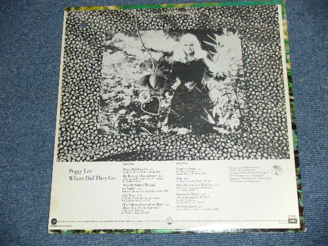 画像: PEGGY LEE - WHERE DID THEY GO : Prduced by SNUFF GARRETT(Ex+/MINT- )  / 1974 Version US AMERICA 2nd PressL "ORANGE Label" "PROMO"  Used LP 