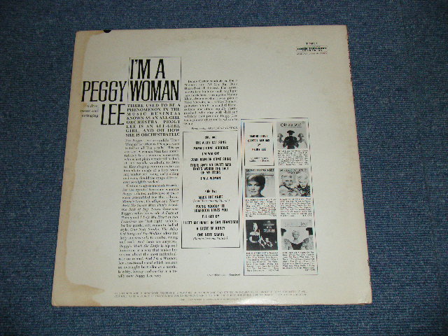画像: PEGGY LEE - I'M A WOMAN  ( Ex/Ex+++ ) / 1963 US ORIGINAL "BLACK With RAINBOW 'CAPITOL' Logo on TOP Label"  Mono Used LP 