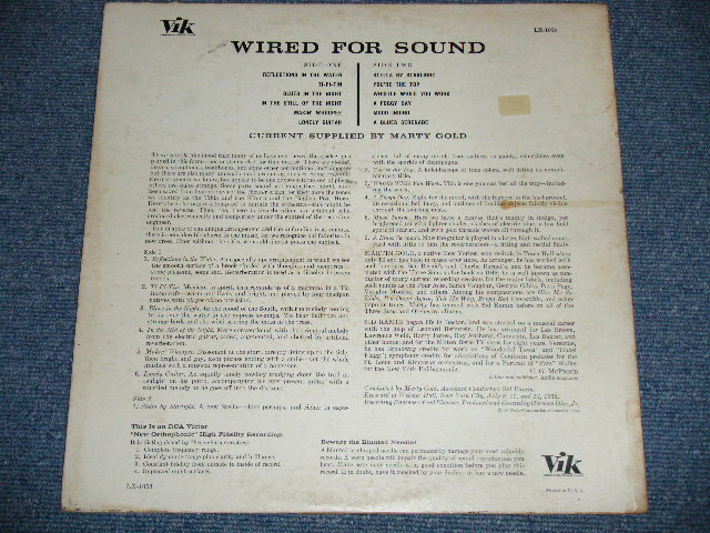 画像: MARTY GOLD - WIRED FOR SOUND (Ex+/Ex+++)  / 1956 US AMERICA ORIGINAL MONO   Used LP