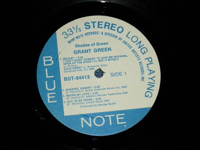 画像: GRANT GREEN - SHADES OF GREEN  ( A DIVISION of UNITED ARTISTS on Label :  Ex+/Ex+++)    / 1972 US AMERICA ORIGINAL  STEREO Used LP 