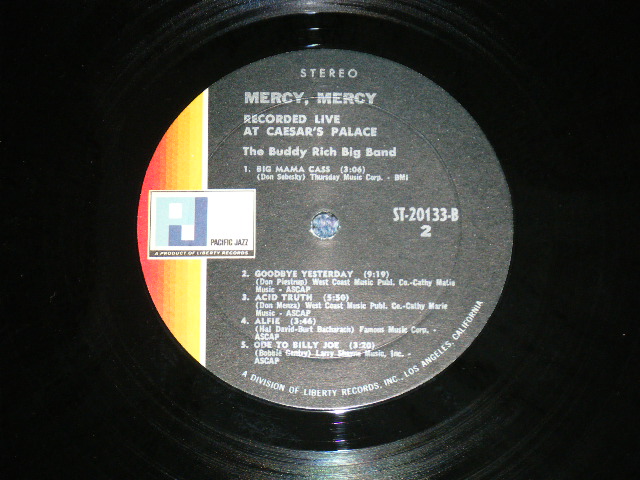 画像: BUDDY RICH BIG BAND  - MERCY, MERCY ( Ex+/MINT-)  ) /  1968 US AMERICA ORIGINAL  STEREO  Used LP 