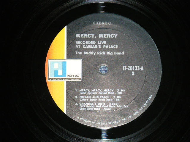 画像: BUDDY RICH BIG BAND  - MERCY, MERCY (Ex+/Ex++ EDS) / 1968 US AMERICA ORIGINAL  STEREO  Used LP 