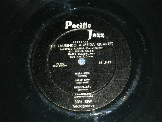 画像: LAURINDO ALMEIDA QUARTET feat. BUD SHANK  -  VOLUME 2 ( Ex+/Ex++ Looks:Ex+++)  / 1954  US AMERICA ORIGINAL MONO Used 10" LP 