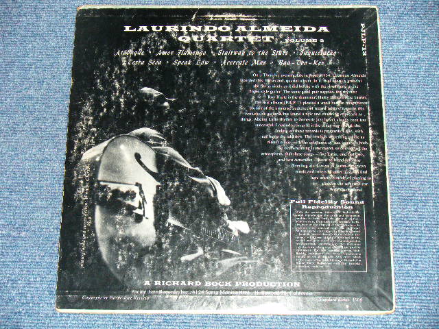 画像: LAURINDO ALMEIDA QUARTET feat. BUD SHANK  -  VOLUME 2 ( Ex+/Ex++ Looks:Ex+++)  / 1954  US AMERICA ORIGINAL MONO Used 10" LP 
