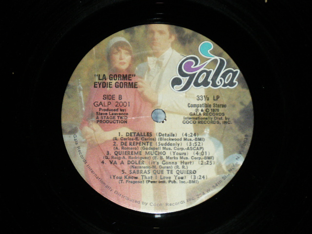 画像: EYDIE GORME - LA GORME ( LATIN DISCO RARE GROOVE ; MINT-/MINT-) / 1976 US AMERICA ORIGINAL Used  LP