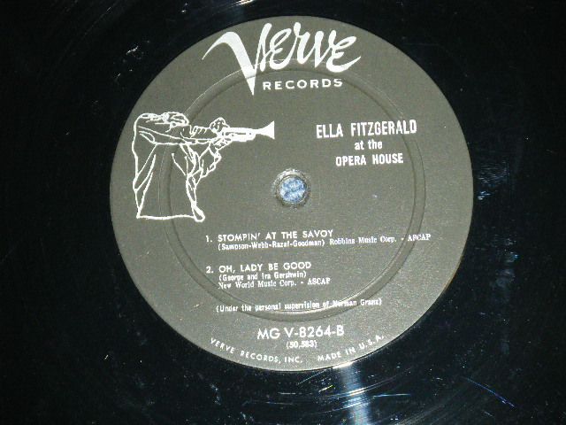 画像: ELLA FITZGERALD - AT THE OPERA HOUSE ( Ex+/Ex++)  /  1958 US AMERICA ORIGINAL "1st Press Label" MONO Used LP