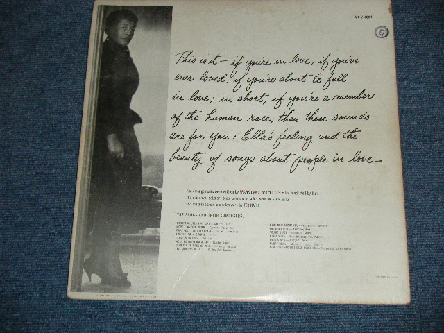 画像: ELLA FITZGERALD - LIKE SOMEONE IN LOVE  (Ex/Ex++ Looks:Ex+) /  1961  US AMERICA ORIGINAL   STEREO  Used LP