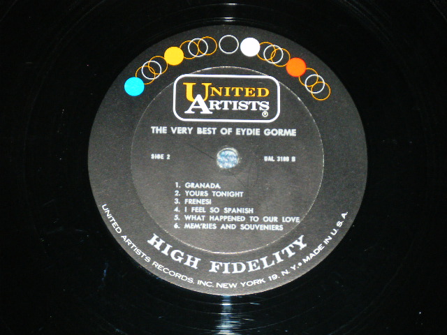 画像: EYDIE GORME - THE VERY BEST OF ( Ex++,Ex+/Ex++) / 1962 US AMERICA ORIGINAL MONO LP