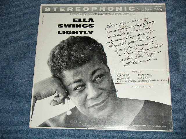 画像: ELLA FITZGERALD - ELLA SWINGS LIGHTLY  (Ex-/Ex) /  1960's  US AMERICA REISSUE STEREO  Used LP