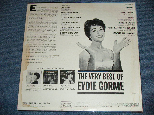 画像: EYDIE GORME - THE VERY BEST OF ( Ex++,Ex+/Ex++) / 1962 US AMERICA ORIGINAL MONO LP
