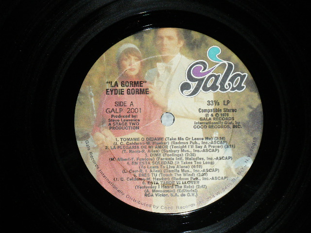 画像: EYDIE GORME - LA GORME ( LATIN DISCO RARE GROOVE ; MINT-/MINT-) / 1976 US AMERICA ORIGINAL Used  LP
