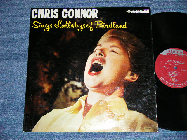 画像1: CHRIS CONNOR - SINGS LULLABYS OF BIRDLAND ( Ex++/Ex+ ) / 1957 Version US AMERICA 2nd Press "Maroon Color with Boxed BETHLEHEM Label" MONO Used LP 