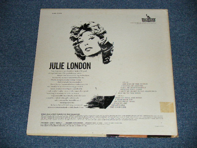 画像: JULIE LONDON - THE END OF THE WORLD ( Ex++/Ex++ Looks:Ex+) /1963 US AMERICA ORIGINAL STEREO Used LP 