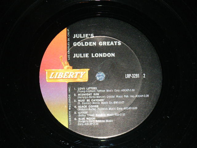 画像: JULIE LONDON - JULIE'S GOLDEN GREATS ( BLACK JACKET 1st PRESS  ) ( Ex+/Ex+++ Looks: Ex++) / 1963 US AMERICA ORIGINAL MONO Used LP