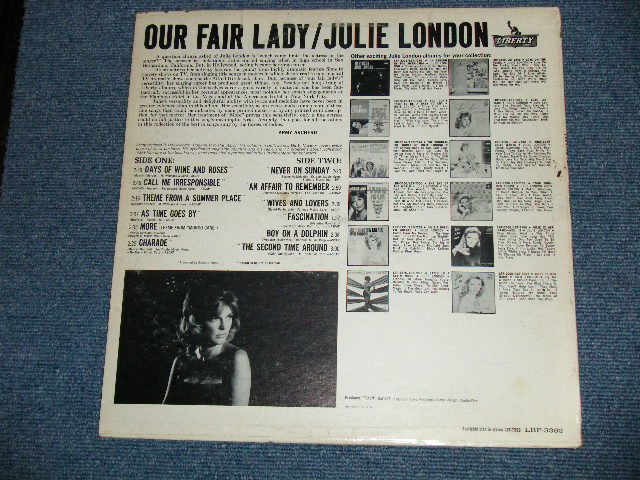 画像: JULIE LONDON - OUR FAIR LADY (Ex+/VG+++) / 1965 US AMERICA ORIGINAL MONO Used LP