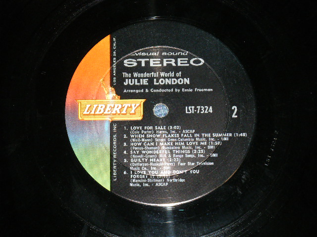 画像: JULIE LONDON - THE WONDERFUL WORLD OF (Ex++/Ex++ B-1:Ex-)  / 1963 US AMERICA ORIGINAL  STEREO Used  LP