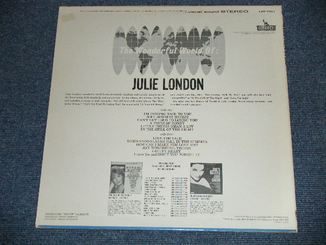 画像: JULIE LONDON - THE WONDERFUL WORLD OF (Ex++/Ex+++ A-2:Ex)  / 1963 US AMERICA ORIGINAL  STEREO Used  LP