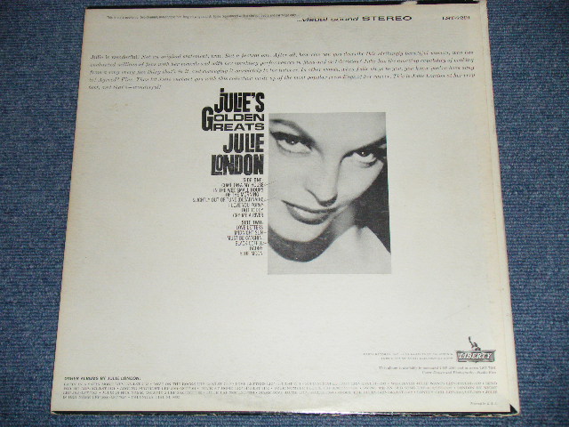 画像: JULIE LONDON - JULIE'S GOLDEN GREATS ( BLACK JACKET 1st PRESS  ) ( Ex/Ex++) / 1963 US AMERICA ORIGINAL "AUDITION Label PROMO"  STEREO  Used LP
