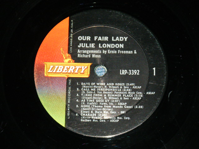 画像: JULIE LONDON - OUR FAIR LADY (Ex+/VG+++) / 1965 US AMERICA ORIGINAL MONO Used LP