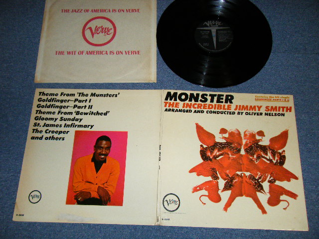 画像1: JIMMY SMITH  - THE INCREDIBLE JIMMY SMITH: MONSTER ( Ex+++,VG+++,Ex+ / Ex+++ )  / 1965 US AMERICA ORIGINAL MONO Used LP  