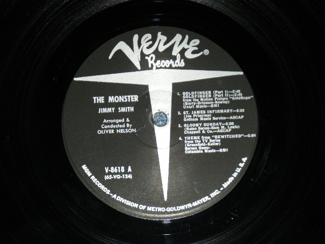 画像: JIMMY SMITH  - THE INCREDIBLE JIMMY SMITH: MONSTER ( Ex+++,VG+++,Ex+ / Ex+++ )  / 1965 US AMERICA ORIGINAL MONO Used LP  