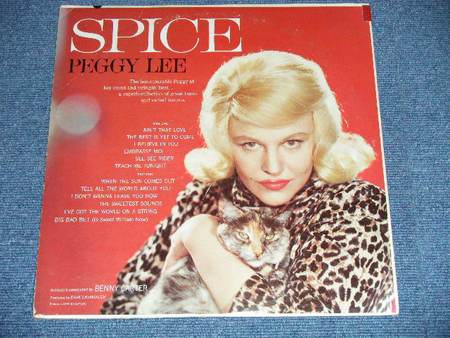 画像: PEGGY LEE -  SUGAR 'N' SPICE ( Ex++/Ex+++) / 1962 US ORIGINAL "BLACK With RAINBOW 'CAPITOL' Logo on TOP Label"  Mono Used LP 