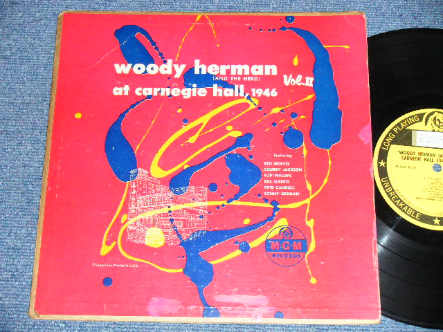 画像1: WOODY HERMAN AND THE HERD  - AT CARNEGIE HALL:1946 VOL.II 2  (Ex+, Ex-/Ex+)  / 1952  US AMERICA ORIGINAL  Mono Used 10" LP 