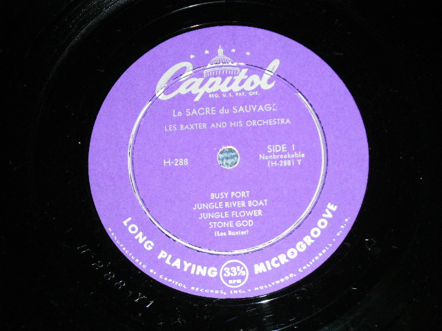 画像: LES BAXTER - Le SACRE du SAUVAGE ( Ex+/Ex++) / 1952 US AMERICAS ORIGINAL MONO Used 10 inch LP  