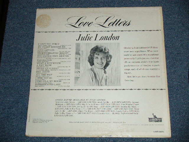 画像: JULIE LONDON - LOVE LETTERS ( Ex-/Ex++ Looks:Ex ) /1962 US AMERICA ORIGINAL MONO Used LP