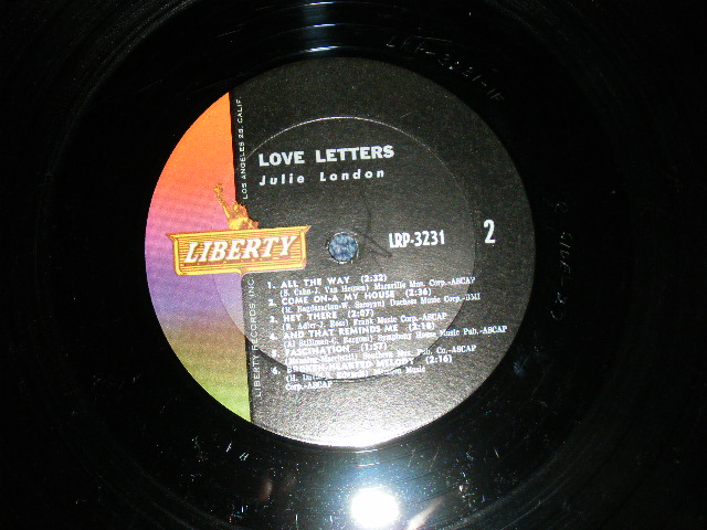 画像: JULIE LONDON - LOVE LETTERS ( Ex-/Ex++ Looks:Ex ) /1962 US AMERICA ORIGINAL MONO Used LP