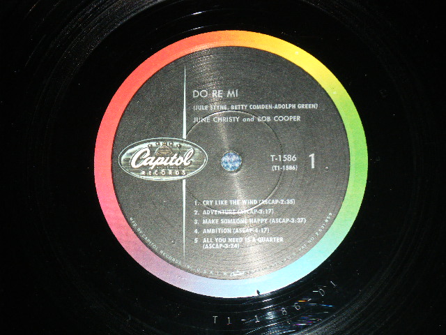 画像: JUNE CRISTY  -  DO-RE-MI ( Ex+/Ex+++) / 1961 US ORIGINAL "BLACK With RAINBOW 'CAPITOL' Logo on LEFT Label"  Mono Used LP 