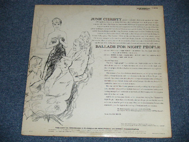 画像: JUNE CHRISTY -  BIG BAND SPECIAL (Ex++/Ex++) / 1962 US ORIGINAL "BLACK With RAINBOW 'CAPITOL' Logo on TOP Label"  STEREO Used LP 