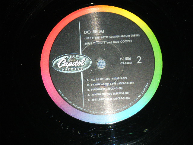 画像: JUNE CRISTY  -  DO-RE-MI ( Ex+/Ex+++) / 1961 US ORIGINAL "BLACK With RAINBOW 'CAPITOL' Logo on LEFT Label"  Mono Used LP 