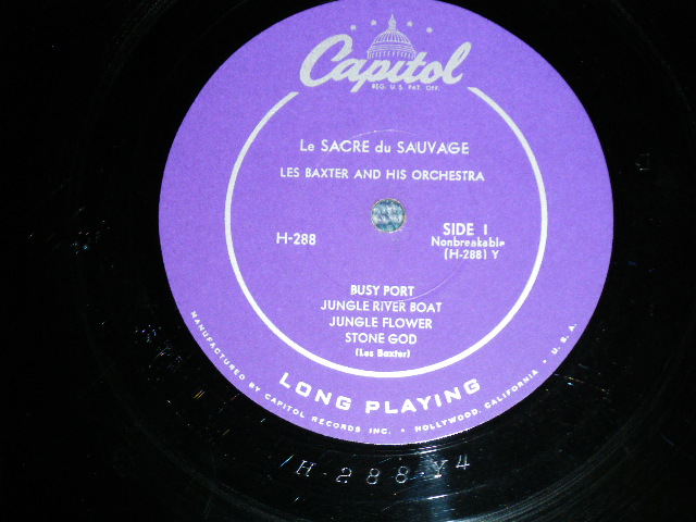 画像: LES BAXTER - Le SACRE du SAUVAGE ( Ex+++/Ex++) / 1952 US AMERICAS ORIGINAL MONO Used 10 inch LP  